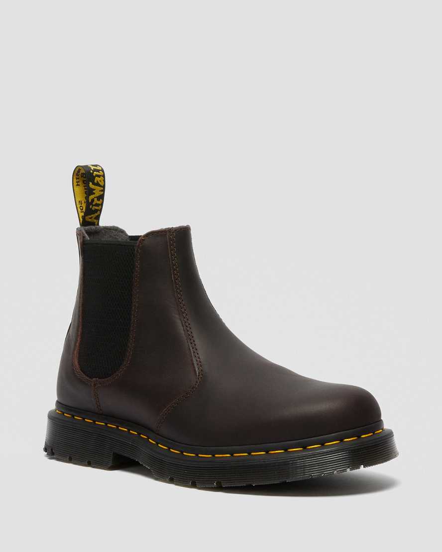 Dr. Martens 2976 DM's Wintergrip Chelsea Støvler Dame Sjokolade [6483JXDEU]